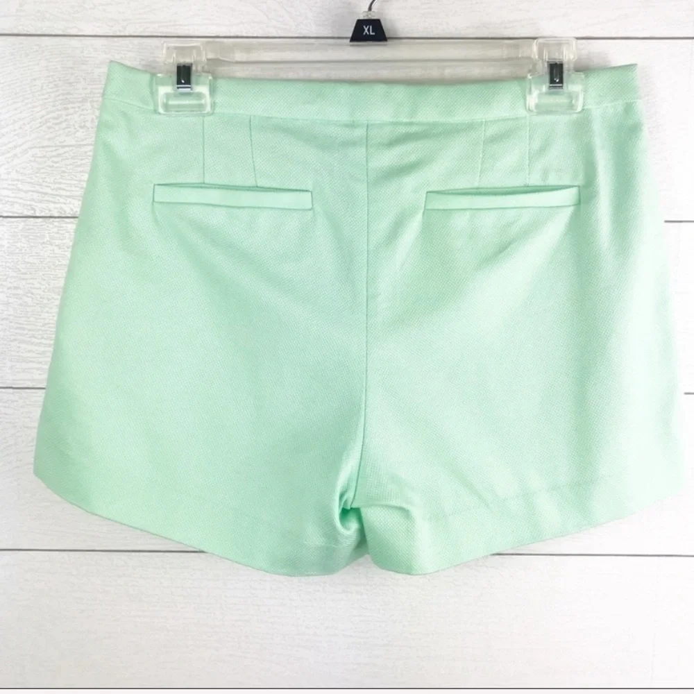 J. Crew Pleated Short Cotton Pique Mint Green 0